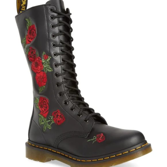 Dr. Martens Shoes - COPY - Dr Martens Vonda Embroidered Eye Women's Boots - Black